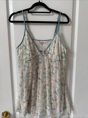 La Vie En Rose Pastel Floral Chemise in Blue, Pink, Cream